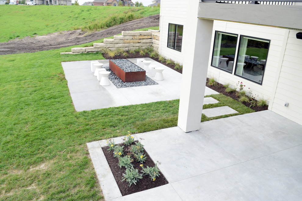 This is an example of a contemporary landscaping in Denver.
