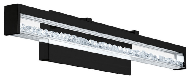 matte black led vanity light