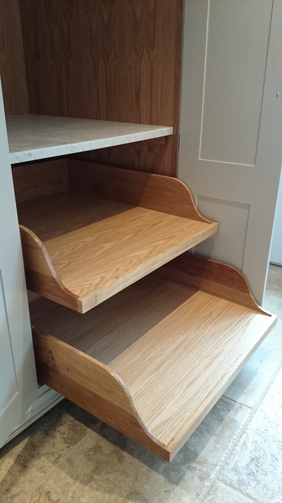 This is an example of a medium sized contemporary staircase in West Midlands.