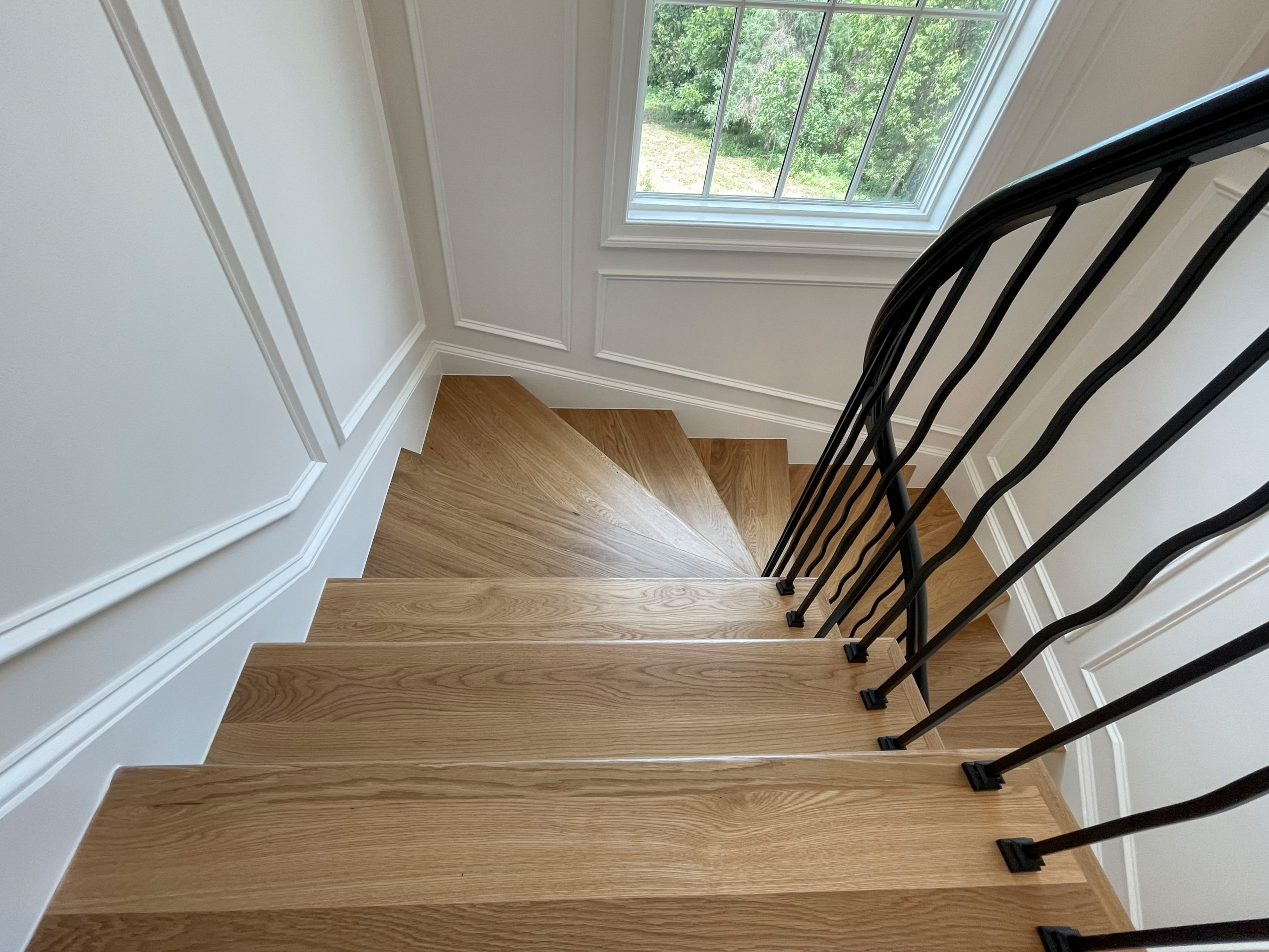 106_Modern Balustrade System Meets Traditional Winding Stairs, Aldie VA  20105