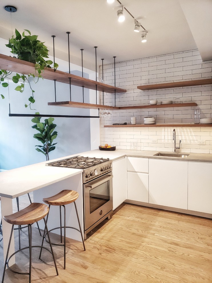 Inspiration for a scandinavian kitchen remodel in New York