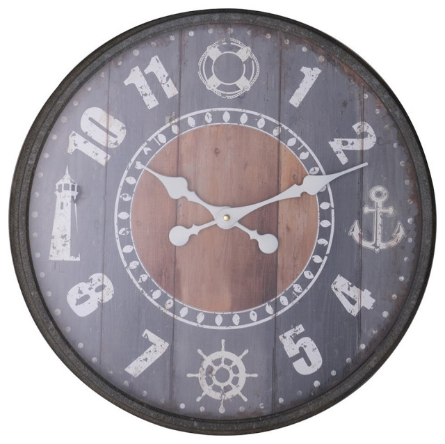 Gulf Coast Wall Clock Beach Style Wall Clocks by Cooper Classics