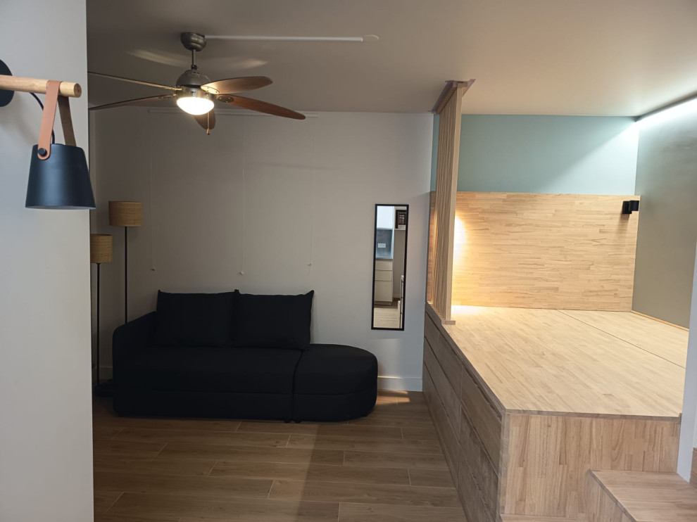 Rénovation d'un studio avec mezzanine