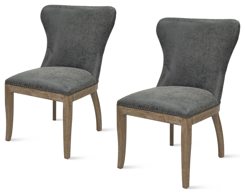 Dorsey Chair, Set of 2 Transitional Dining Chairs by Skyline