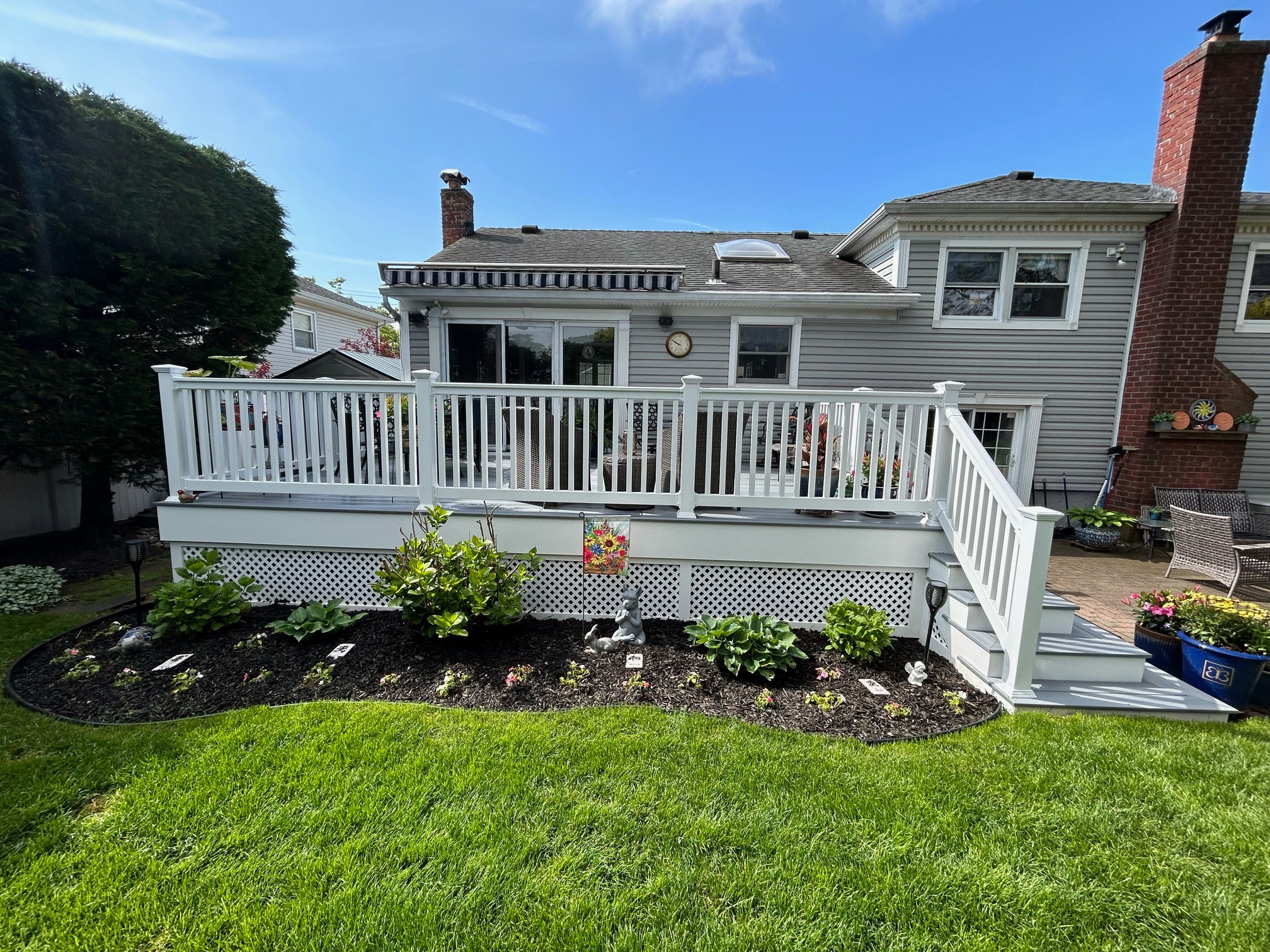 Massapequa Park | New Traditional Deck With Sod Installation