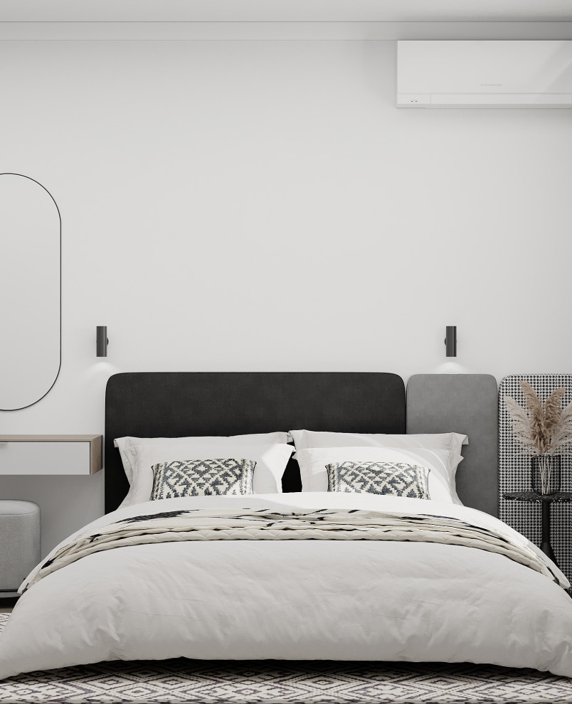 кровать с мягким изголовьем