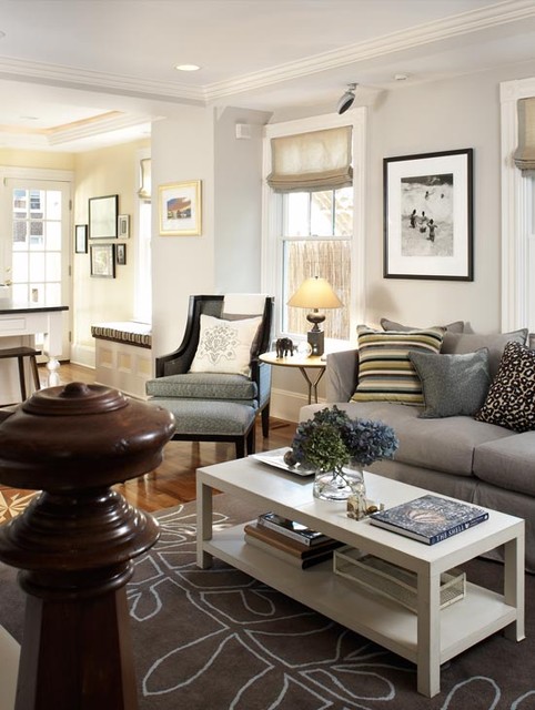 Cambridge Cottage - Eclectic - Living Room - Boston - by Elms Interior ...