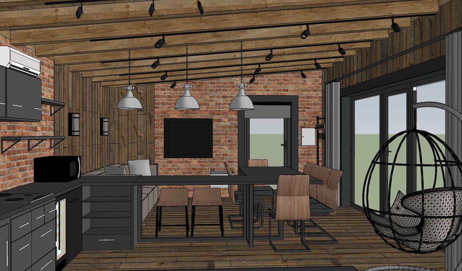 Дизайн проект беседки.