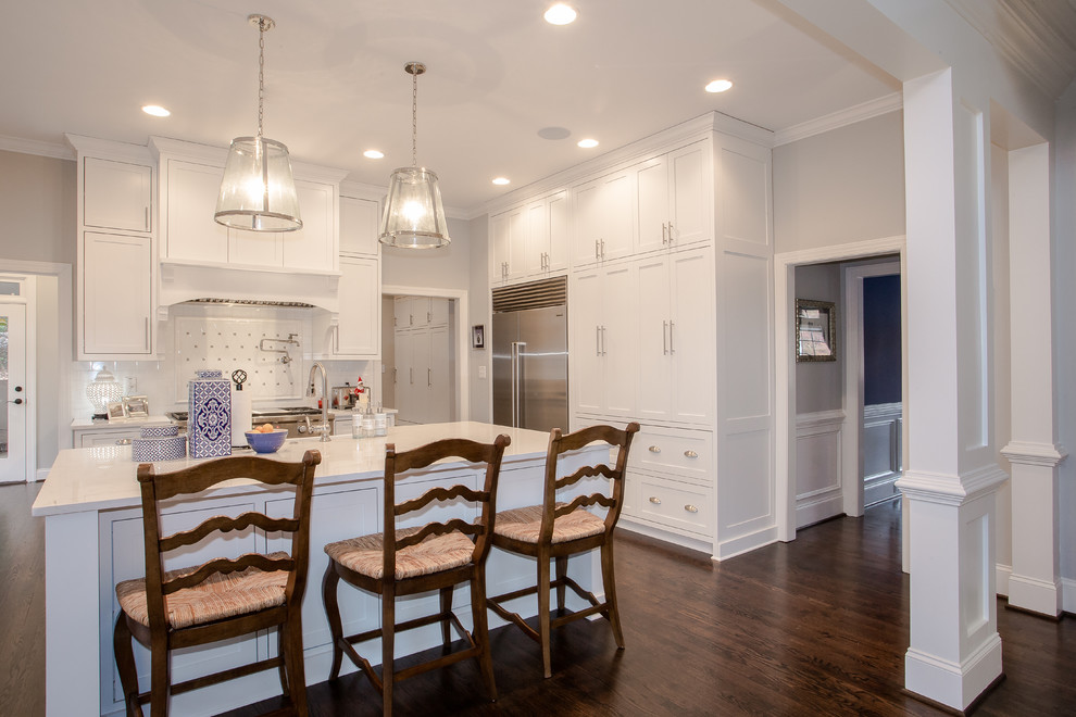 Kitchen - large transitional kitchen idea in Atlanta