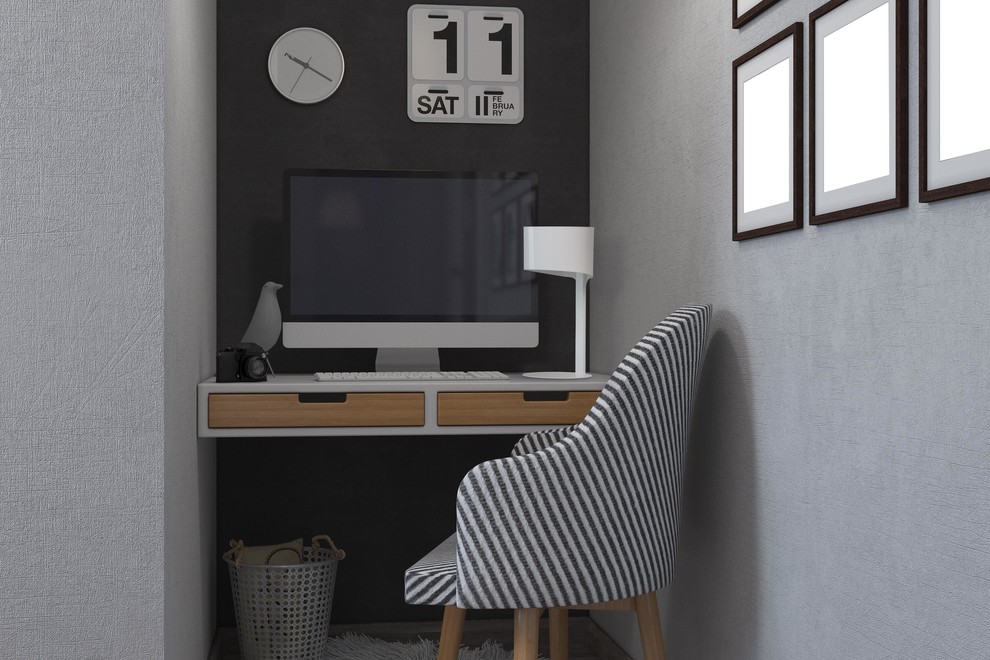 Рабочая зона в небольшой квартире