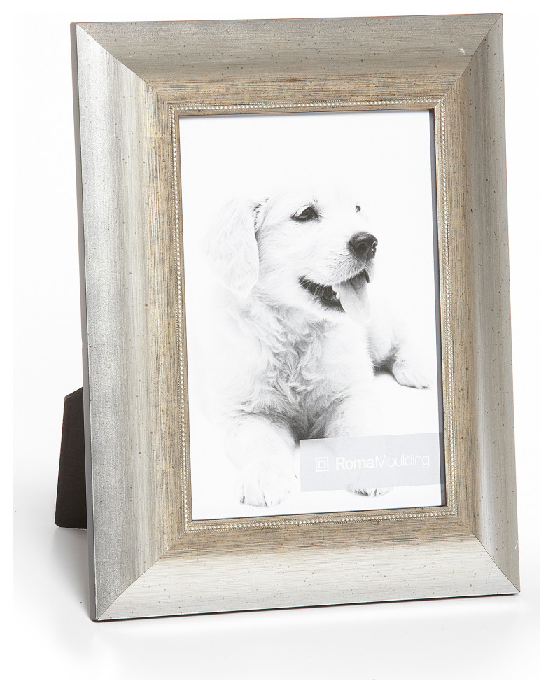 Rubbed Bronze Medium Width Table Top Frame, 5" x 7" Transitional