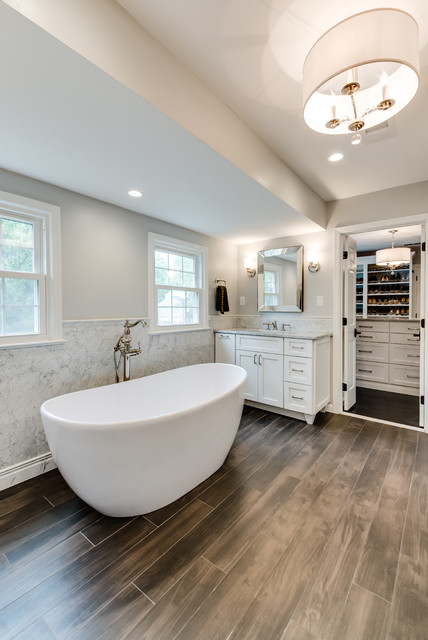 Horseshoe Lane transitional-bathroom