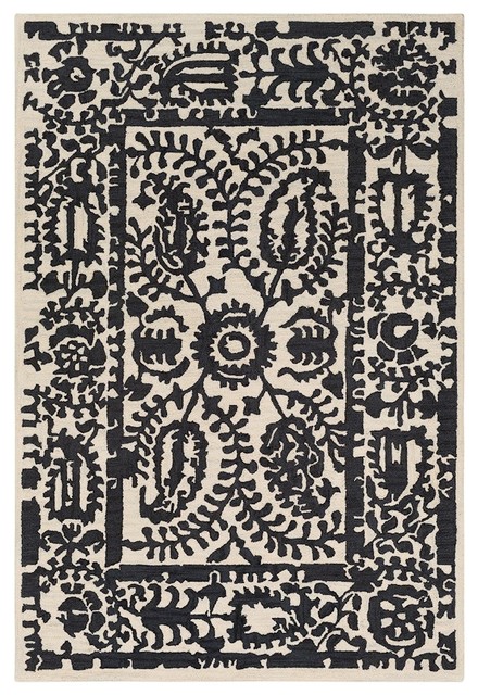 Armelle Global Black Cream Area Rug Contemporary Rugs - Black Cream And Grey Area Rugs Armelle Global Black Cream Area Rug Contemporary Rugs - Black Cream And Grey Area Rugs
