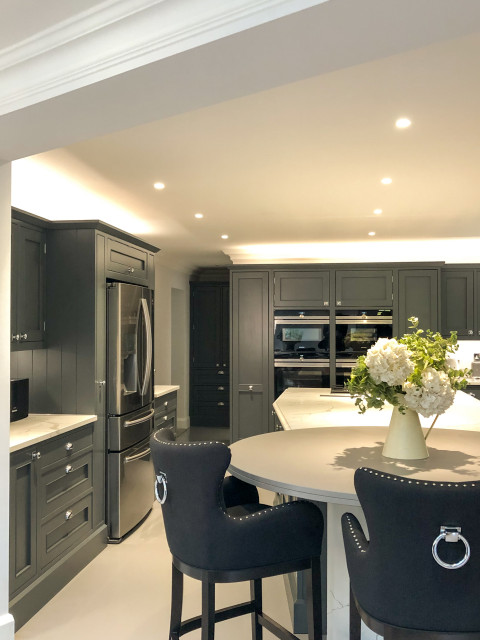 Slate Grey Framed Shaker Kitchen klassisk-koek