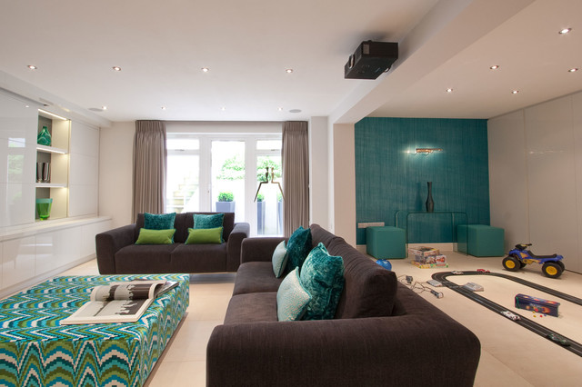 Hampstead modern-wohnzimmer