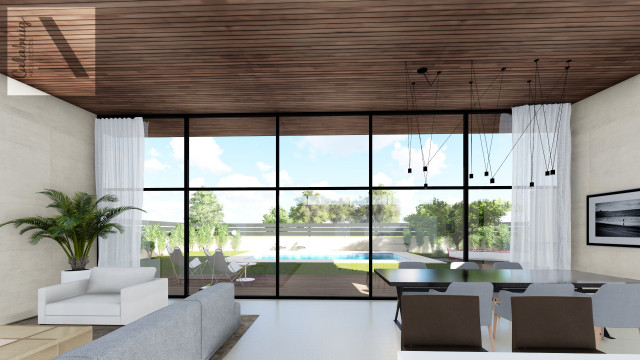 CASA CON BARCA modern-living-room