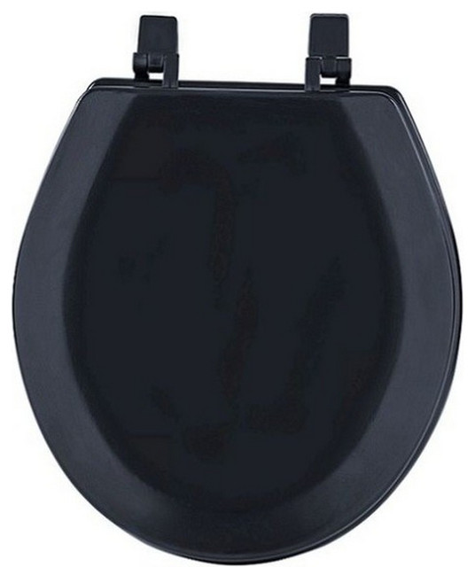 Standard Round Penny Resin Toilet Seat Eclectic Toilet Seats by