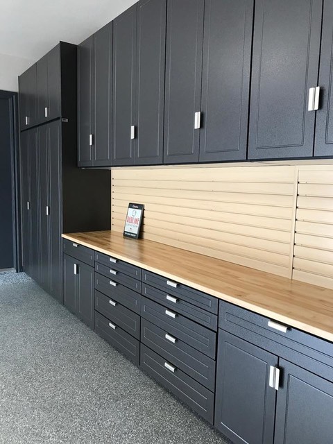 Garage Install in Oklahoma contemporary-car-porch