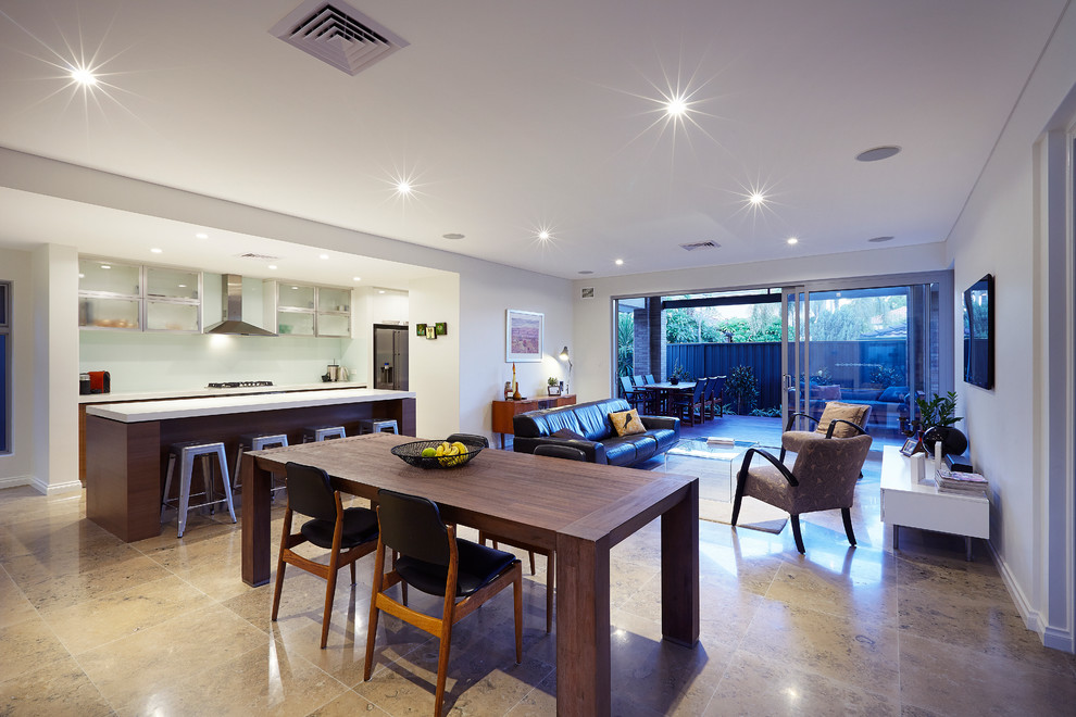 Inspiration for a contemporary dining room in Perth.