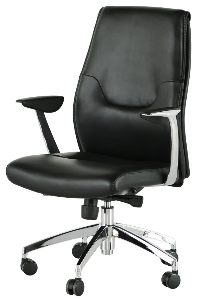 Klause Black Naugahyde Office Chair
