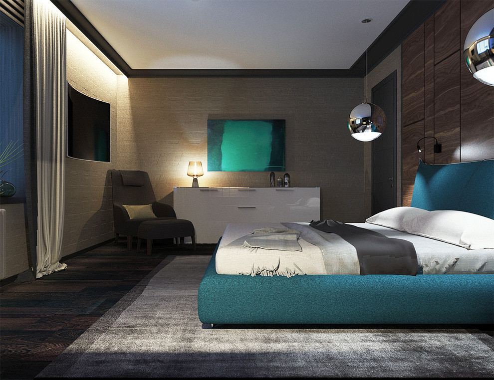 Черный, дерево и бирюза