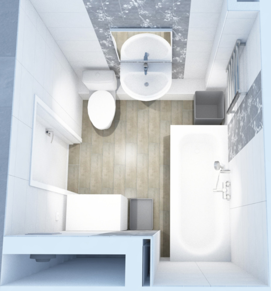 Компактная ванная комната