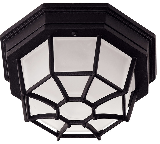 Savoy House Exterior Collections Flush Mount in Black - 07065-BLK
