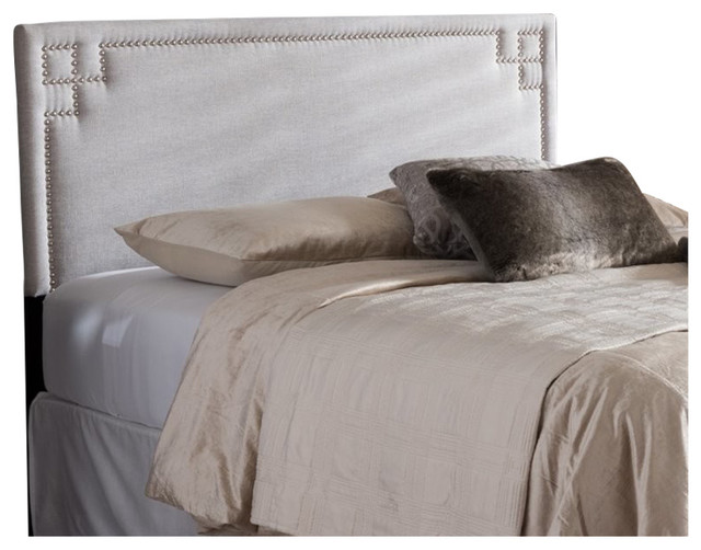Baxton Studio Geneva Modern And Contemporary Fabric Upholstered Headboard Beige//Full Size//Contemporary
