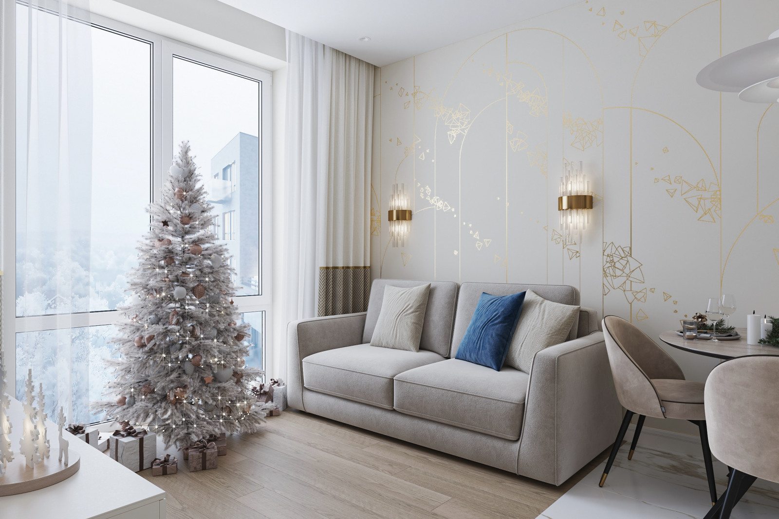 Интерьер в современном стиле в ЖК NOW