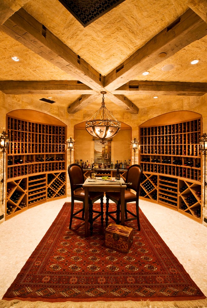 Traditional wine cellar in Los Angeles.