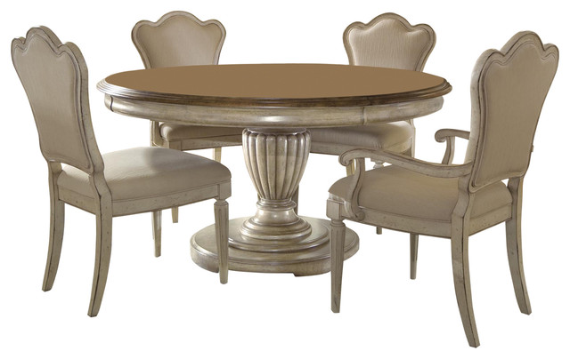 A R T Provenance 5 Pc Round Dining Set, French Country Round Kitchen Table Set