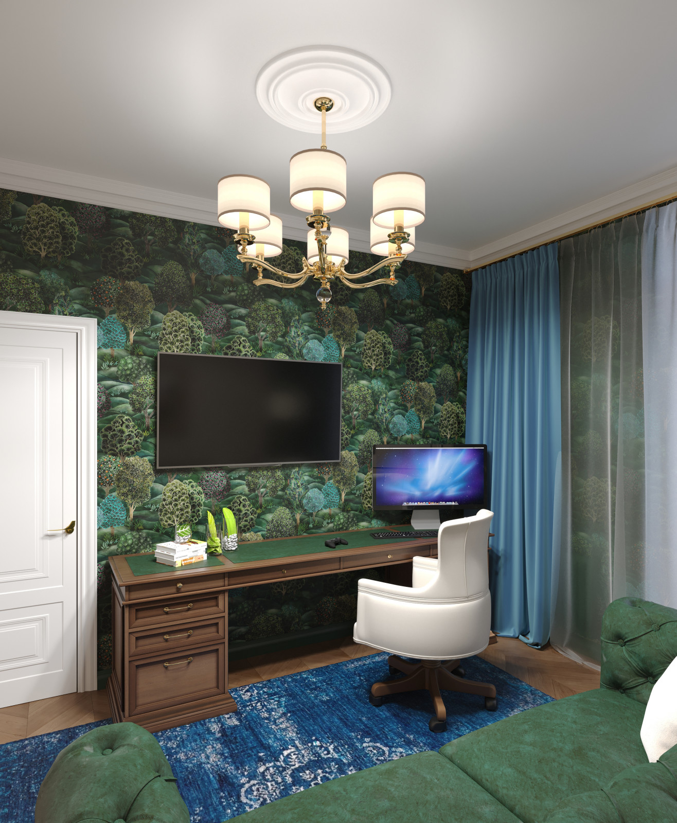 Трёхкомнатная квартира  101 м.кв.