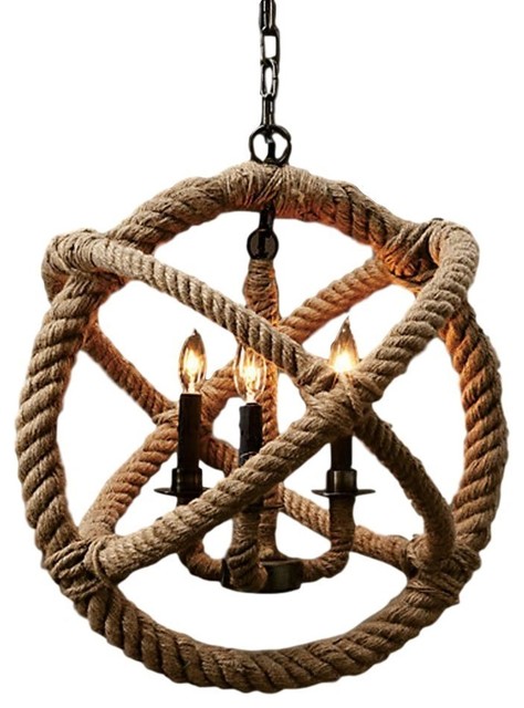 Mouthis 4-Light Rope Chandelier