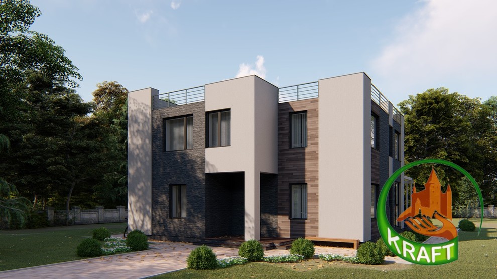 Проект дома с плоской крышей