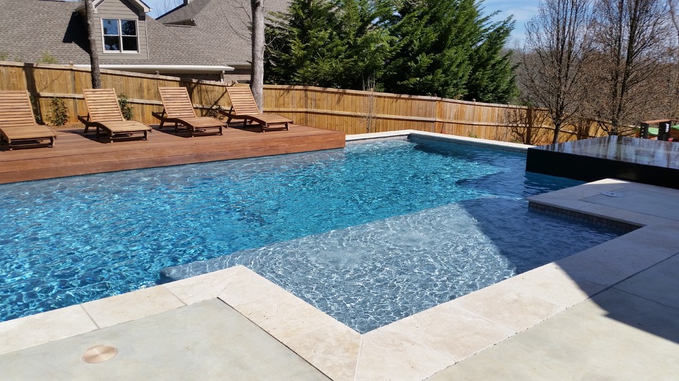 Photo of a modern pool in Atlanta.