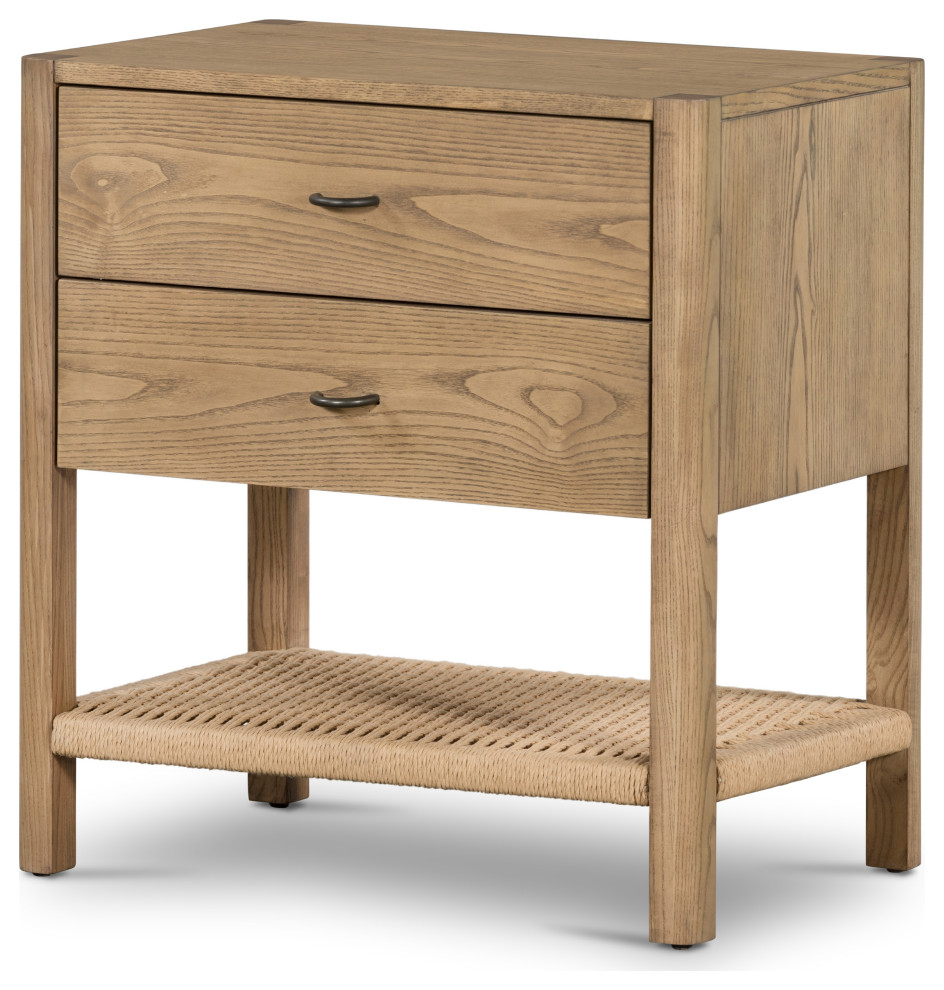 Zuma Nightstand, Dune Ash Beach Style Nightstands And Bedside