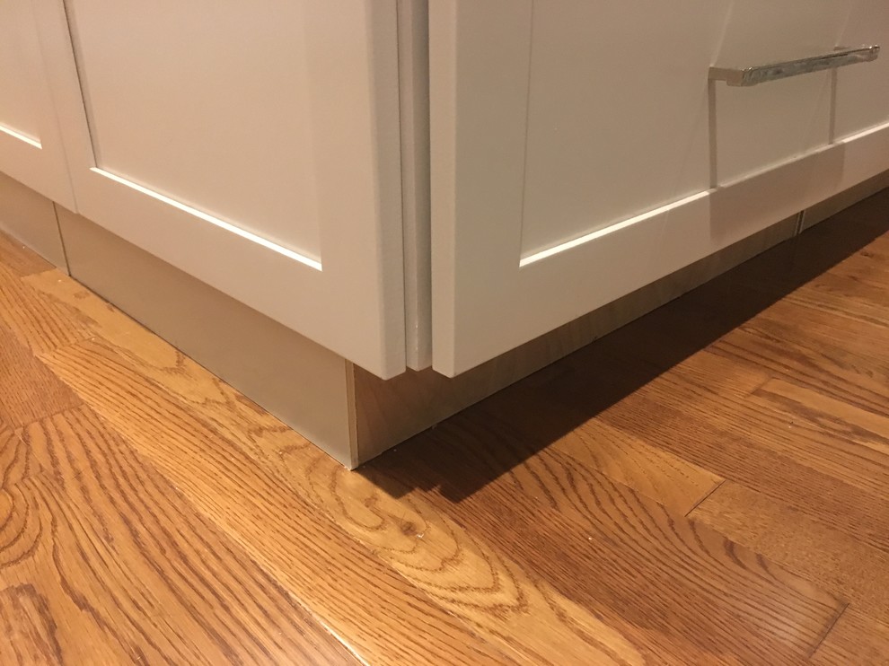 How did you handle your island toe kick/base molding?