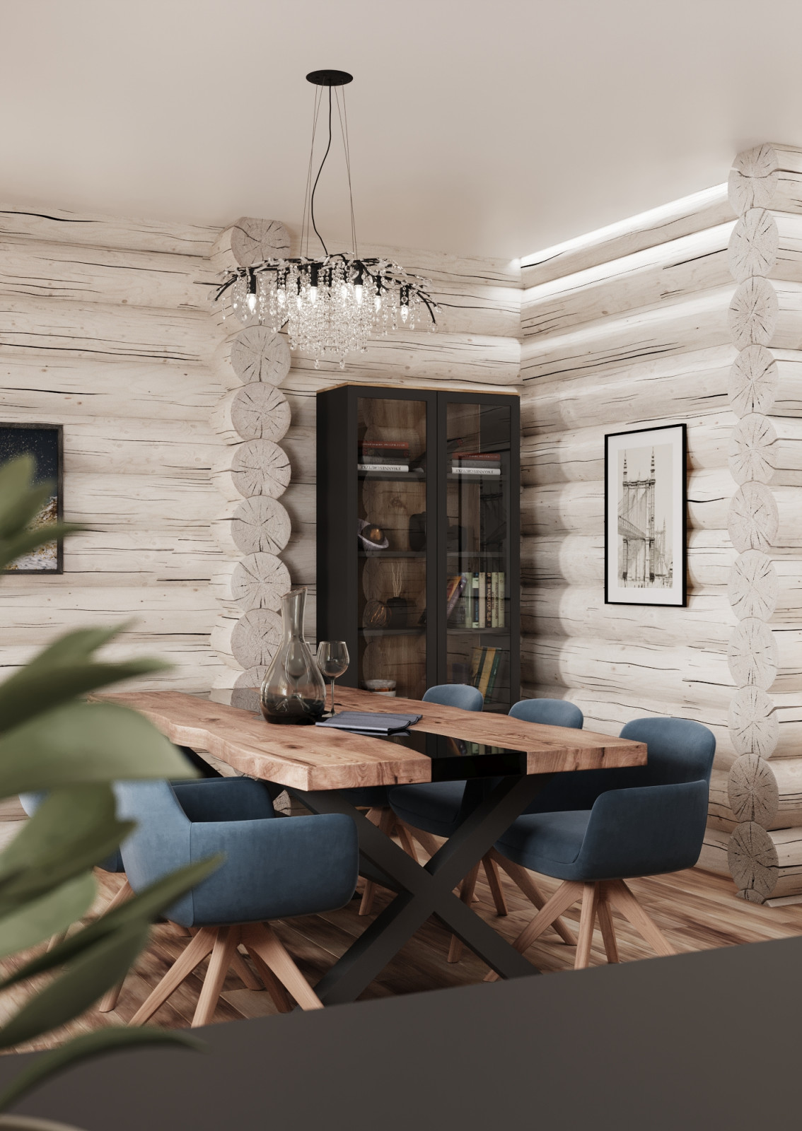 Бревенчатый дом в Подмосковье