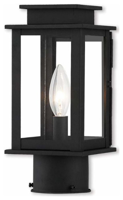 Princeton 1-Light Post Lantern, Black