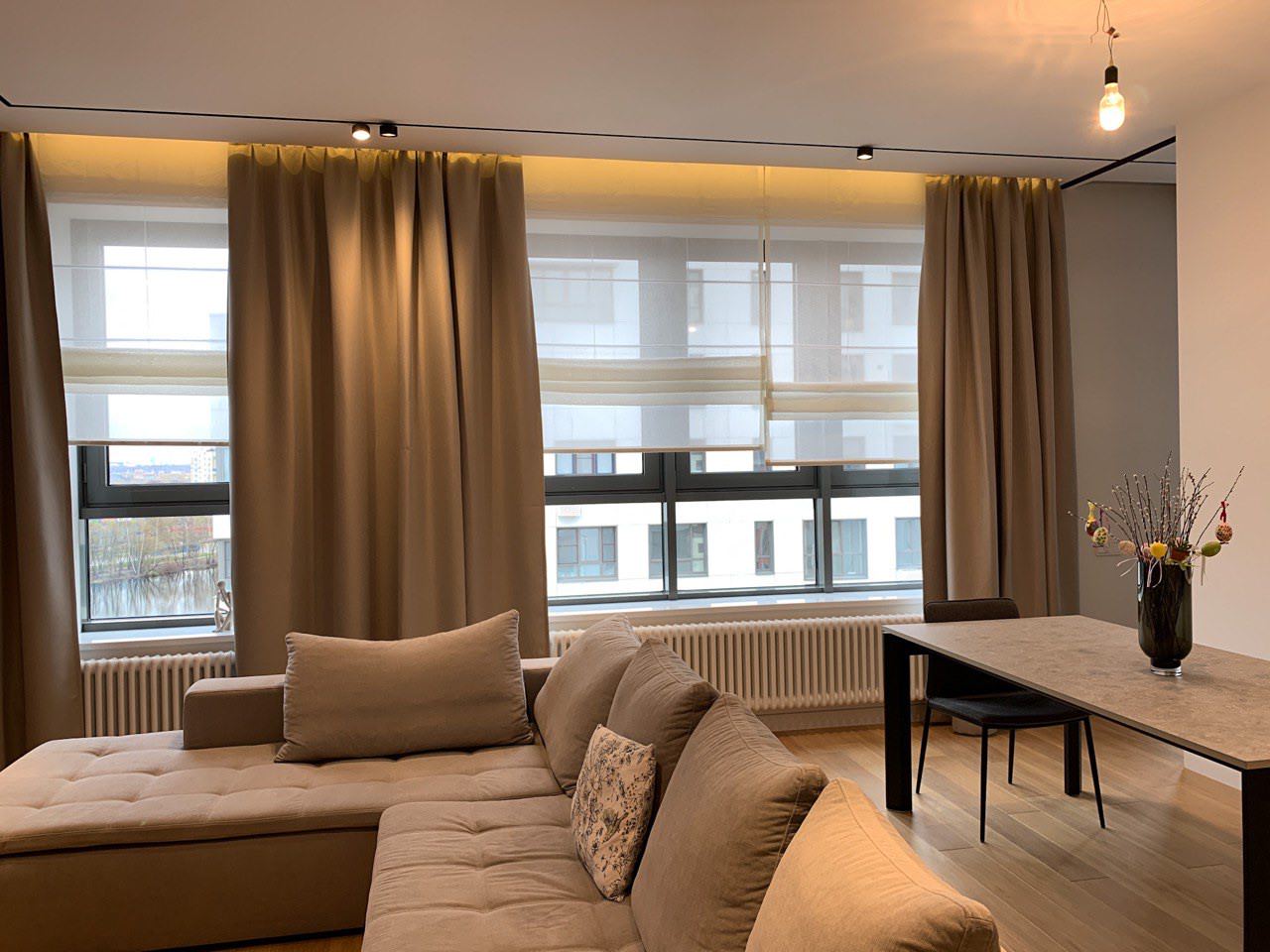 Текстильное оформление Московской квартиры