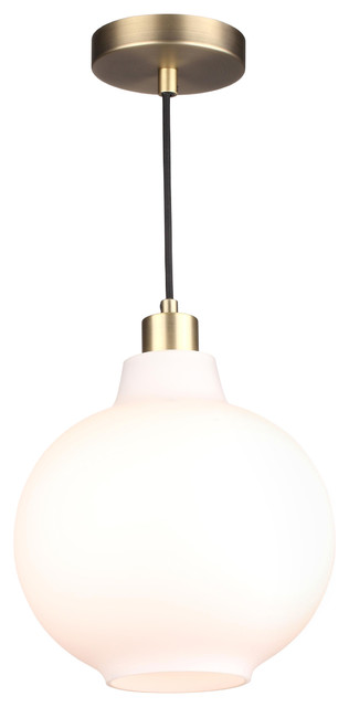 White Glass Pendant Light sula brass and white glass pendant light