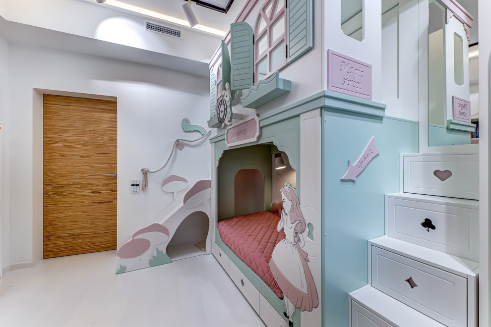 Дизайн-интерьер детской комнаты в стиле "Алиса в стране чудес"