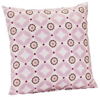 pink garden cushions