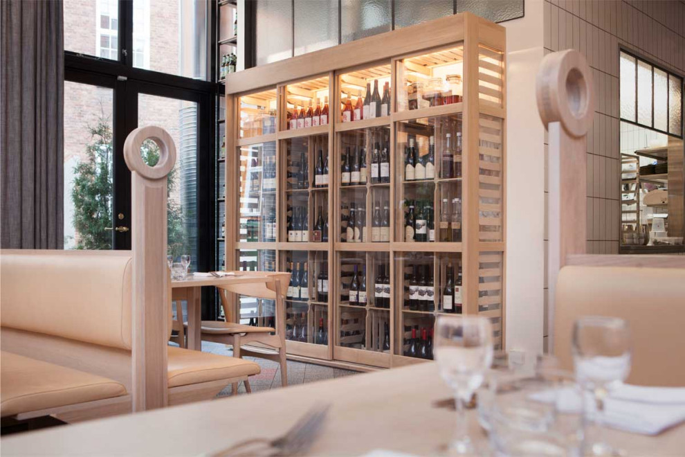 Design ideas for a scandinavian wine cellar in London.