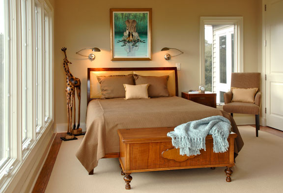 Trendy bedroom photo in Charleston