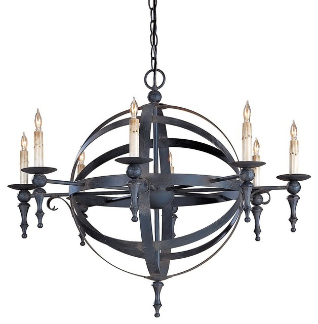 Currey and Company 9711 Armillary Sphere Traditional Chandelier