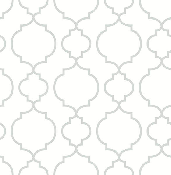 Modern Quatrefoil Wallpaper, Bolt Transitional Wallpaper by