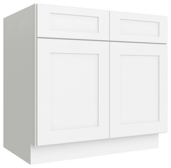 Classic White Double Door 36'' Base Cabinet