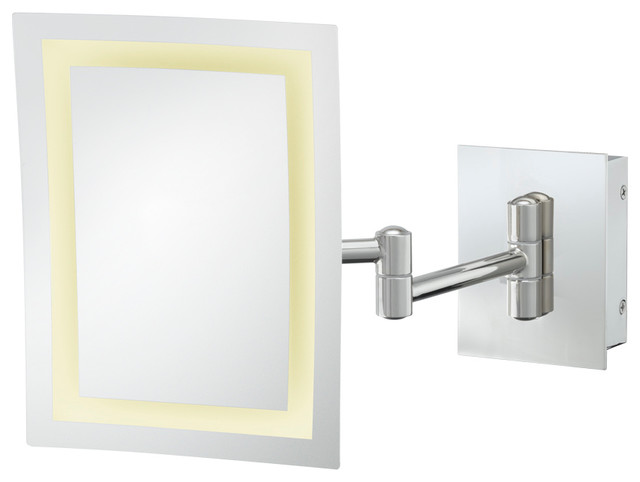 Maven LED Wall Mirror, Polished Nickel
