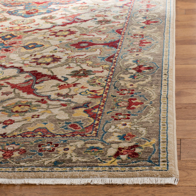 Safavieh Kashan Collection KSN307 Rug Traditional Hall And Stair